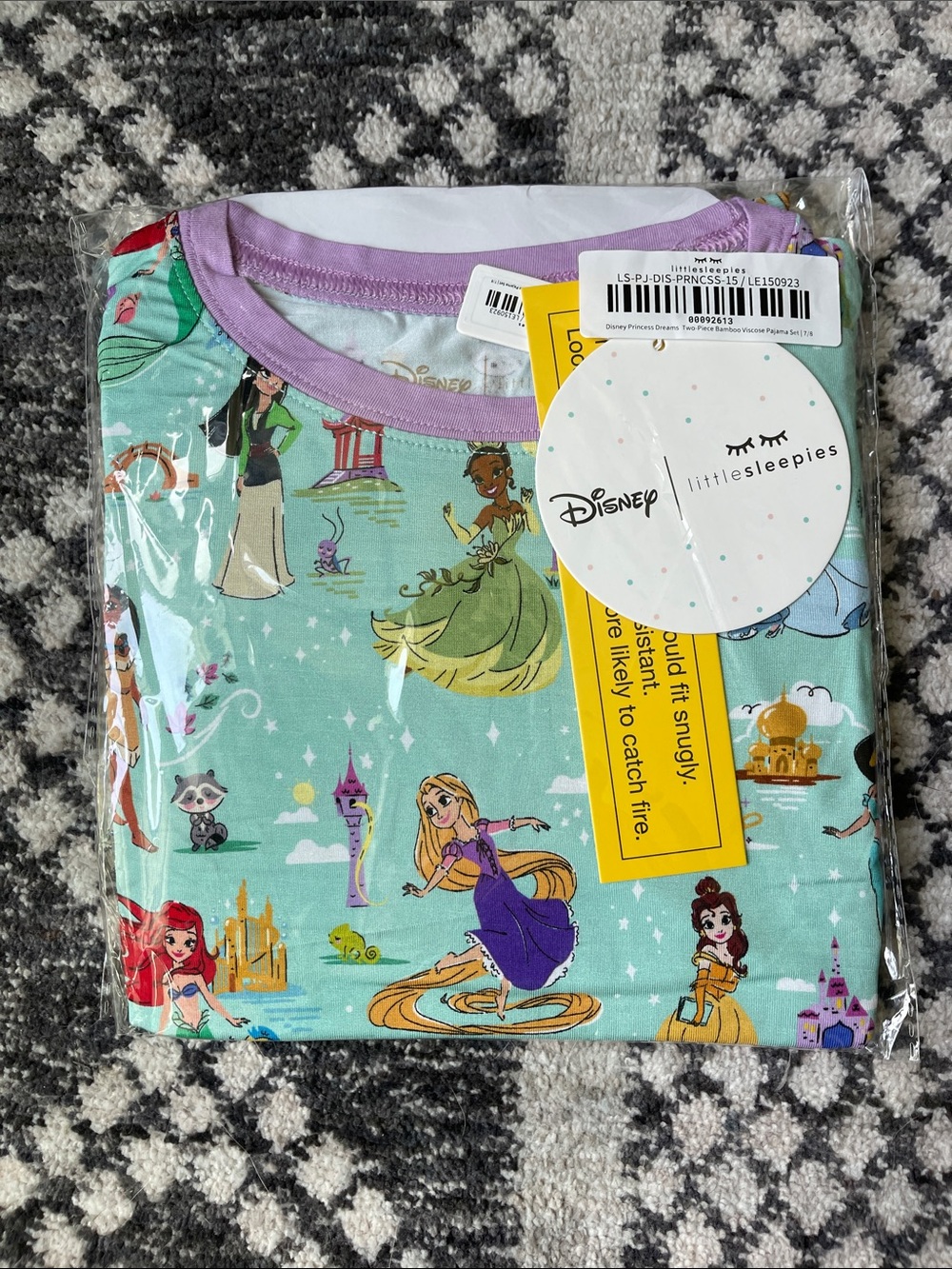 Little Sleepies Disney Princess Dreams Long Sleeve Pajama Set